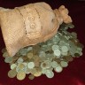 Глиняная попилка ручной работы заполненная старинными монетами с 1961 по 1993 год. Вес 2.7 кг. 