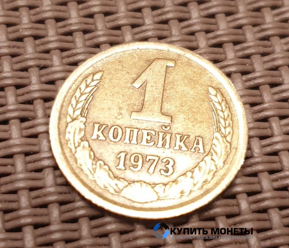 Монета 1 копейка 1973 год